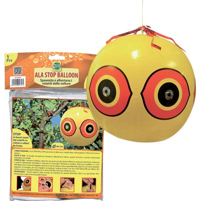 SPAVENTA VOLATILI PALLONE STARS - CM 40 GONFIO CM 60 SGONFIO- 12 pezzi