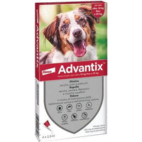 ANTIPARASSITARIO ADVANTIX CANI ELANCO - KG 10/25 CF=PZ 4- 1 confezioni