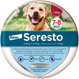 ANTIPARASSITARIO SERESTO CANI ELANCO  KG 8+ CM 70