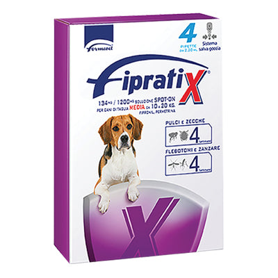 ANTIPARASSITARIO FIPRATIX CANE FORMEVET - KG 10/20 CF=PIPETTE 4- 1 confezioni