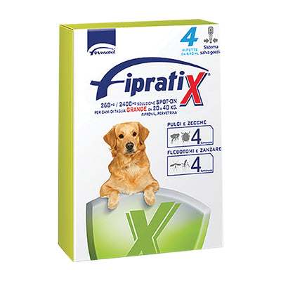 ANTIPARASSITARIO FIPRATIX CANE FORMEVET - KG 20/40 CF=PIPETTE 4- 1 confezioni