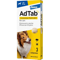 ANTIPARASSITARIO ADTAB CANI ELANCO - KG 22/45 CF=PZ 3- 1 confezioni