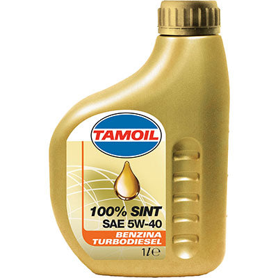 OLIO 4T SINTETICO  5W40 100% SINT TAMOIL - LT 1 SAE 5W40- 12 pezzi