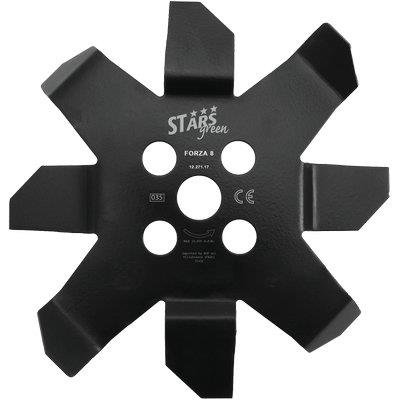 DISCO X DECESPUGLIATORE DENTI PIEGATI CUT 8 STARS  ACCIAIO DENTI 8 D.MM 250 S.MM 3,0
