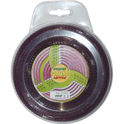 FILO X DECESPUGLIATORE PLATINO SEGHETTATO ACTIVE - MM 3,3 MT  15- 2 pezzi