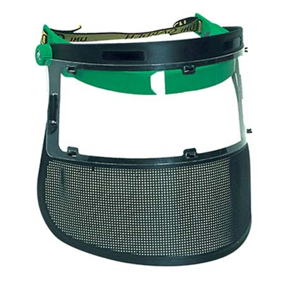 VISIERA RETE NYLON E POLICARBONATO DUAL - 2 pezzi