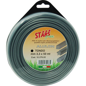 FILO X DECESPUGLIATORE TONDO ALULON STARS  MM 3,3 MT 50