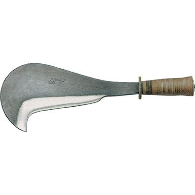 RONCOLA PENNATA MONTEROTONDO 116 RINALDI  ACCIAIO FORGIATO/CUOIO CM 29 N2