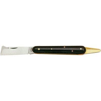 COLTELLO SERRAMANICO INNESTO 202 P SP DUE BUOI  ACCIAIO/PLT CM 19