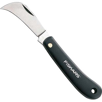 COLTELLO SERRAMANICO INNESTO A RONCOLA K62 FISKARS  MM 170