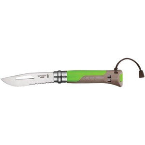 COLTELLO OPINEL 08 OUTDOOR  MM 85 PP VERDE/GRIGIO