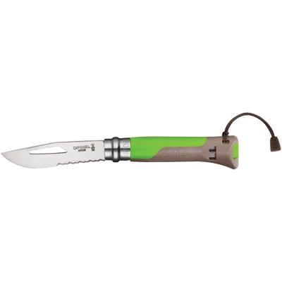COLTELLO OPINEL 08 OUTDOOR  MM 85 PP VERDE/GRIGIO