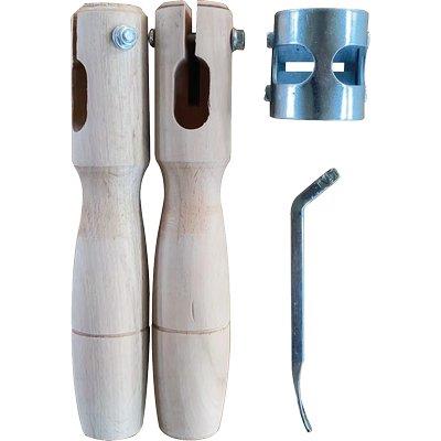 MANETTA LEGNO X PERTICA - CON ANELLO E CHIAVE CF=2PZ- 1 confezioni