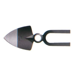 ZAPPA CUORE BIDENTE OCCHIO TONDO 229A BELLOTA  ACCIAIO FORGIATO GR 525 MM 110X310 SM.MM 32