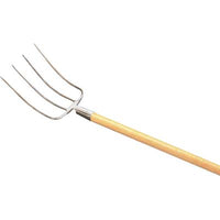 FORCA FIENO + MANICO ORSATTI  ACCIAIO FORGIATO/FAGGIO DENTI 4