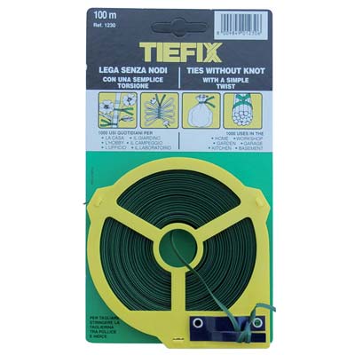 PIATTINA ANIMATA PVC DISPENSER TIEFIX - APERTO MT 100- 40 pezzi