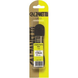 LACCIO SCARPA PIATTO CALZANETTO - NERO CM 110 CF=PA 1- 6 confezioni