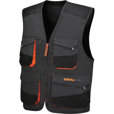 GILET LIGHT 7867G BETA  GRIGIO ARANCIO XL