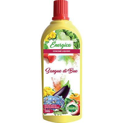 CONCIME LIQUIDO SANGUE DI BUE ENERGICA - KG 1- 6 pezzi