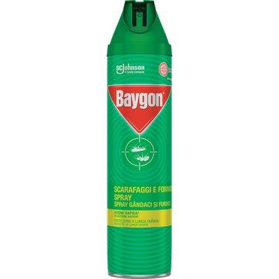 INSETTICIDA SCARAFAGGI E FORMICHE SPRAY BAYGON - ML 400- 12 pezzi