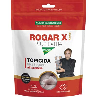 TOPICIDA ROGAR X KING MAYERBRAUN - GRANAGLIA ARANCIA GR 150- 36 pezzi