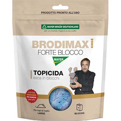 TOPICIDA BRODIMAX FORTE BLOCCO KING MAYERBRAUN - CROCCANTINO GR 200- 36 pezzi