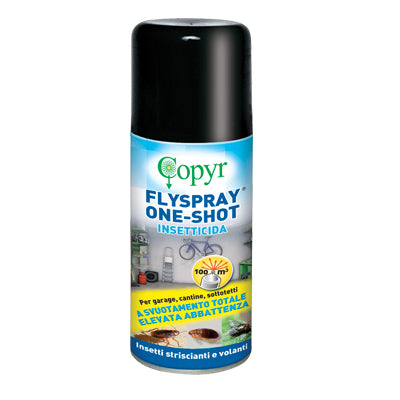 INSETTICIDA VOLANTI E STRISCIANTI FLYSPRAY COPYR - AUTOSVUOTANTE ML 150- 5 pezzi