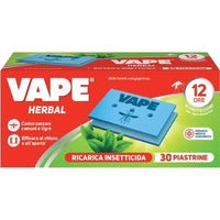 PIASTRINA HERBAL ZANZARE VAPE MAT - CF=PZ 30- 36 confezioni