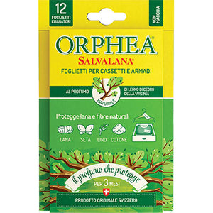 ANTITARME SALVALANA FOGLIETTI ORPHEA - LEGNO DI CEDRO CF=PZ 12- 6 confezioni