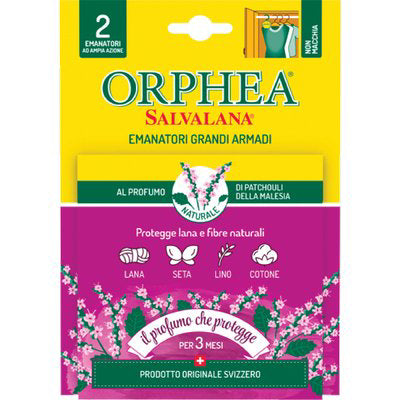 ANTITARME SALVALANA GRANDI ARMADI ORPHEA - PATCHOULI CF=PZ 2- 6 confezioni