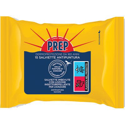 REPELLENTE INSETTI SALVIETTA PREP - CF=PZ  15- 12 confezioni