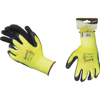 GUANTO LATTICE RUGOSO NERO HAND/WORKIT - MAGLIA LEGGERA SINTETICO GIALLO  9- 12 paia