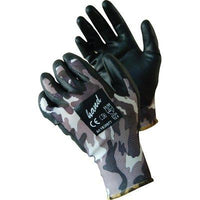 GUANTO POLIURETANO NERO MIMETICO - MAGLIA LEGGERA SINTETICO  8- 12 paia