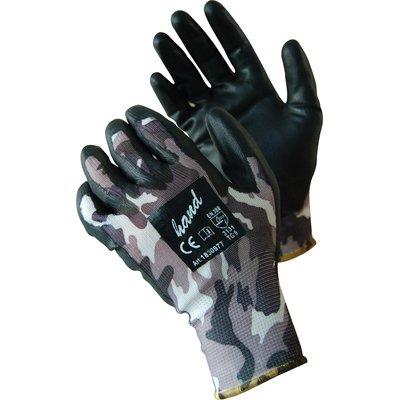 GUANTO POLIURETANO NERO MIMETICO - MAGLIA LEGGERA SINTETICO 10- 12 paia