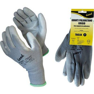 GUANTO POLIURETANO GRIGIO HAND/WORKIT - MAGLIA LEGGERA SINTETICO GRIGIO  7- 12 paia