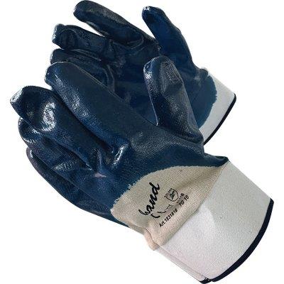GUANTO NBR BLU AREATO HAND/WORKIT - TELA COTONE BIANCO + MANICHETTA 10- 12 paia