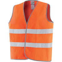 GILET ALTA VISIBILITA ARANCIO - TAGLIA UNICA- 5 pezzi