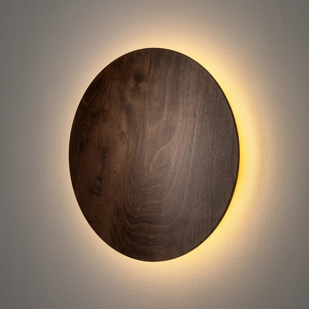 Applique rotonda Ø35 legno scuro LED 13W 3000K Nowodvorski