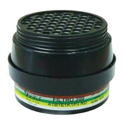 FILTRO X RESPIRATORE A MASCHERA POLIMASK 100 SEKUR  A1 B1 E1 K1 P3 R D BIOSTOP