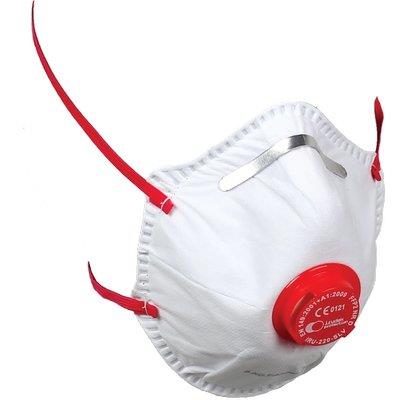 MASCHERINA MONOUSO FFP2 NR D + VALVOLA IRUDEK - BIANCA CF=PZ 10- 1 confezioni