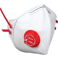 MASCHERINA MONOUSO FFP2 NR D + VALVOLA IRUDEK - BIANCA PIEGHEVOLE BUSTA SINGOLA CF=PZ 10- 1 confezioni