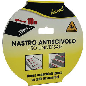 NASTRO ANTISDRUCCIOLO ADESIVO - NERO H.MM 19 MT 18- 2 pezzi