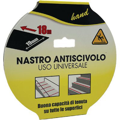 NASTRO ANTISDRUCCIOLO ADESIVO - NERO H.MM 19 MT 18- 2 pezzi
