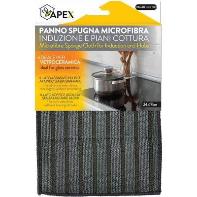 PANNO SPUGNA MICROFIBRA PIANI COTTURA APEX - CM 24X17- 12 pezzi