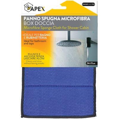 PANNO SPUGNA MICROFIBRA BOX DOCCIA APEX - CM 24X17- 12 pezzi
