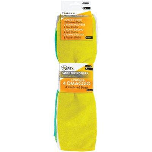 PANNO MICROFIBRA UNIVERSALE SET APEX - CM 30X35 CF=PZ 8- 12 confezioni