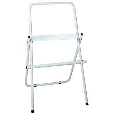 PORTA ROTOLO CARTA ASCIUGAMANI A PAVIMENTO  ACCIAIO VERN BIANCO CM 46 H.CM 96