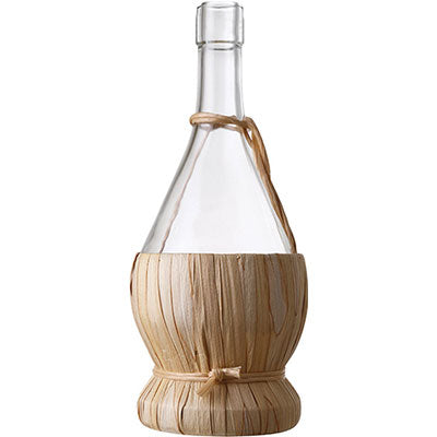 FIASCO + GUSCIO - VETRO/PAGLIA LT 1- 18 pezzi