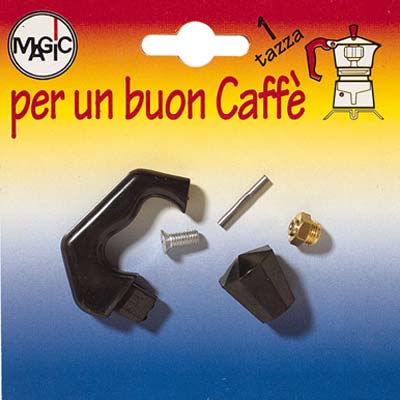 MANICO + POMOLO + VALVOLA MOKA - TAZZA 1- 12 confezioni