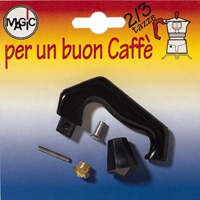 MANICO + POMOLO + VALVOLA MOKA - TAZZE 2/3- 12 confezioni